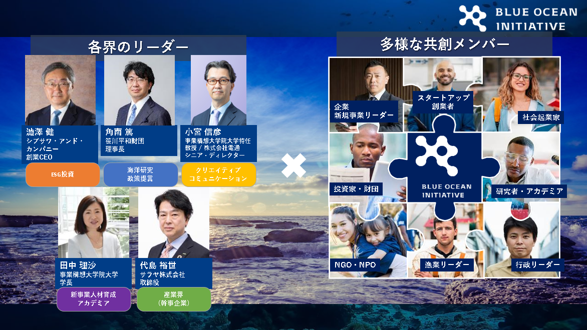Blue Ocean Initiativeの参加メンバーイメージ